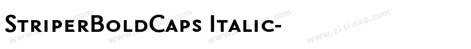 StriperBoldCaps Italic字体转换